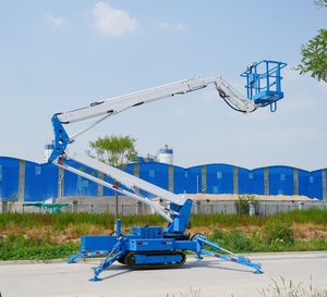 Crawler kompak angkat hidrolik 8 m-24 m melacak-utuh Platform pekerjaan udara Platform perayap keranjang angkat Cherry Picker Spider - Product Image 6