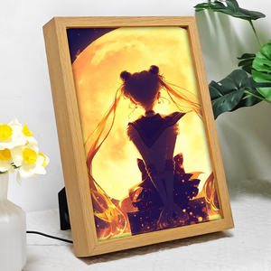 Meilleur service populaire Cadre photo Sailor Moon LED Design Art déco Cadre photo à lumière décorative mobile avec lumière LED - Product Image 2