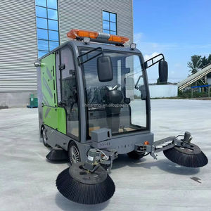 RENQI完全に密閉された電気自走式道路清掃車3000W電力大容量ゴミ箱霧スプレー真空パイプ - Product Image 1