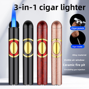 Accendini per Candele Personalizzati JH con 3 Fiamme Blu Lunghe, Antiscottatura, a Gas Butano, Accessori in Metallo - Product Image 2