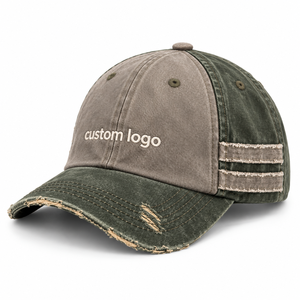 Casquette de baseball vintage en coton lavé à 6 panneaux, ajustable, avec logo brodé, style snapback - Product Image 2