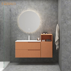 Led 거울을 가진 상업적인 현대 내각 목욕탕 허영 - Product Image 1