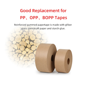 Cinta de Embalaje de Papel Kraft Reforzada con Fibra, Resistente, con Capacidad de Carga de 65 kg, Activada por Agua, Anti-manipulación - Product Image 6