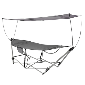 HITREE – <span class=keywords><strong>hamac</strong></span> avec support pliable, lit-balançoire d'extérieur, chaise <span class=keywords><strong>Double</strong></span> avec sac de rangement - Product Image 2