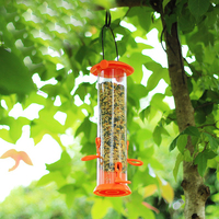 Mangeoire automatique en métal pour oiseaux Mangeoire à noix suspendue pour oiseaux sauvages Mangeoire à oiseaux suspendue pour jardin extérieur
