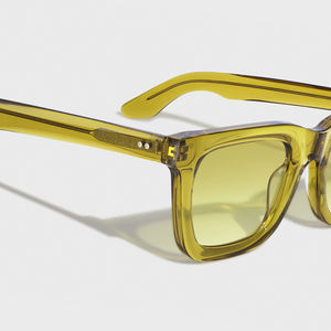 <span class=keywords><strong>Gafas</strong></span> <span class=keywords><strong>de</strong></span> <span class=keywords><strong>Sol</strong></span> Yeetian 2024 con Marco Cuadrado <span class=keywords><strong>de</strong></span> Diseño Biselado en <span class=keywords><strong>Amarillo</strong></span> <span class=keywords><strong>Cristal</strong></span>, Logotipo Personalizado, Marca Privada, Bioacetato - Product Image 3