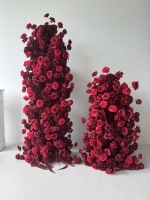 L-R344 la décoration florale artificielle la plus populaire pour arche de gâteau personnalisée, toile de fond pour mariage, demande en mariage, fête, Saint-Valentin