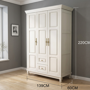 Premium Contemporary Wooden WardrobeEasy Assemble Large Capacity Bedroom & Living Room Storage <b>Cabinet</b> - Product Image 1