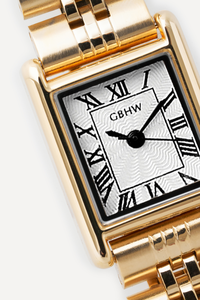 Montre-bracelet carrée en métal GBHW, montre à quartz dorée, boîtier en acier inoxydable de luxe, bracelet, montre tendance - Product Image 4