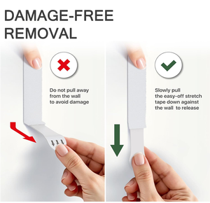 12 Pairs Medium Remove <strong>Hook</strong> <strong>and</strong> <strong>Loop</strong> Damage Free Picture Hanging Strips for Background Cloth Fixation - Product Image 6