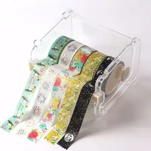 Soporte de cinta de papel adhesivo dispensador de cinta washi para 5 rollos