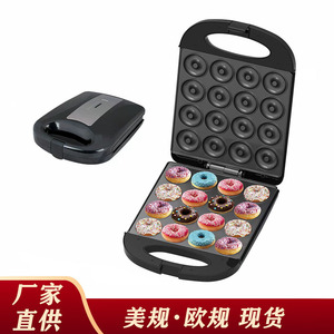 Machine à beignets 16 trous, norme européenne, chauffage double face, plaque de cuisson électrique noire 220V - Product Image 3