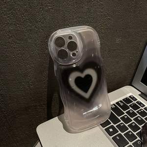 Per le donne onda <span class=keywords><strong>cuore</strong></span> <span class=keywords><strong>nero</strong></span> cassa del telefono per <span class=keywords><strong>iphone</strong></span> 15 14 13 12 pro max - Product Image 4