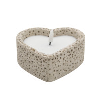 Bougie LED en ciment en forme de cœur, bougie décorative sans flamme pour la table basse, l'entrée et la décoration de la salle à manger