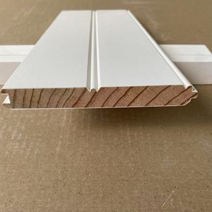 Paneles de Pared con Sistema de Ranura y Lengüeta (T&G) para Distribuidores, Paneles de Pared de Madera y Plástico Compuesto Blancos - Product Image 1