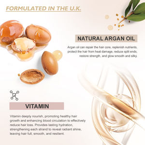 شامبو للشعر للعناية الطبيعية مع إصلاح عميق، مغذي بزيت الأرغان المغربي والبيوتين العضوي للحد من التلف - Product Image 2