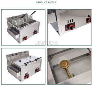<span class=keywords><strong>Friteuse</strong></span> électrique à deux cylindres en acier inoxydable, grande capacité, pour <span class=keywords><strong>frites</strong></span>, poulet frit, hamburgers - Product Image 3