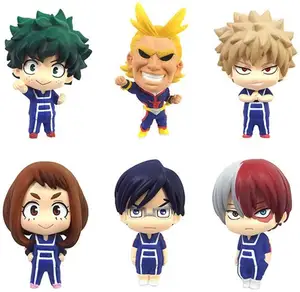 6 Stks/set Hot Anime Mijn Heroes Academia Mini Figuur In Groothandel Pvc Figuur Speelgoed Sets