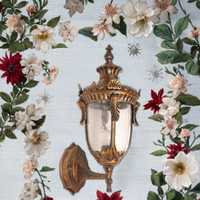 Applique murale extérieure LED rétro européenne, base en aluminium, douille E27, luminaire étanche pour jardin et patio