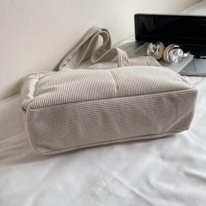 Sac à main pour femme en velours côtelé, couleur unie, grande capacité, tendance et très vendu, sac à bandoulière pour femme - Product Image 4