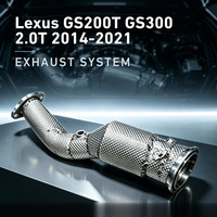 Tuyau d'échappement haute performance en acier inoxydable 304 pour Lexus GS200T GS300 2.0T 8AR-FTS 2014-2021, tuyau d'échappement de course, tuning