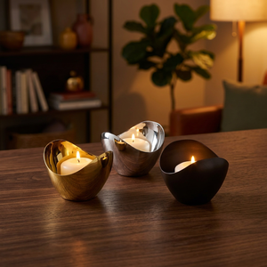 Élégant Porte-Bougie Décoratif en Fer Forgé Fait Main pour l'Intérieur de la Maison, Tables à Manger/Café, Décoration de Noël, Pâques, Mariage, Fête - Product Image 4