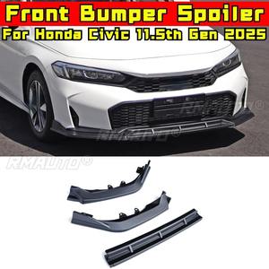 <b>For</b> Honda Civic 11.5th Gen 2025 <b>Car</b> Front Bumper Lip Splitter <b>Diffuser</b> Body Kit 3PCS Bumper Guard Protector Cover Accessories - Product Image 1