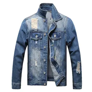 Miglior prezzo all'ingrosso giacca di jeans personalizzata prezzo Premium personalizzato pelle amichevole antivento solido Unisex progettato giacca di jeans denim