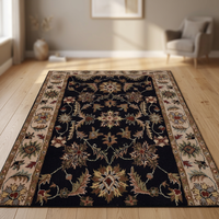 Handknotted Wool Rug Premium Handmade Carpet Luxury Area Rug Durable Soft Pile Oriental Design (Door mats)