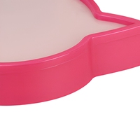 Tablette de dessin LED en plastique en forme de chat, lampe de bureau rose semi-transparente avec stylo pour tableau blanc pour enfants