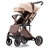 Poussette Bébé Luxe Légère et Réversible en Gros, Poussette Compacte Pliable pour Bébé, Landau de Voyage
