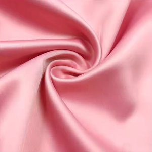 200 + रंग गुलाबी नरम 220gsm झुर्रियों-प्रतिरोधी पॉलिएस्टर मैट सैटिन कपड़े शादी की पोशाक शाम सटिन कपड़े - Product Image 6