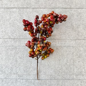 <span class=keywords><strong>Faux</strong></span> décorations de <span class=keywords><strong>fruits</strong></span> rouges pour la prospérité Accessoires Wintergreen populaires pour la fête du printemps - Product Image 4