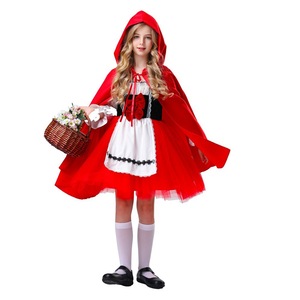 Disfraz de Caperucita Roja Yi Xiaoyi, vestido con capa para niñas, disfraz de Halloween para niños, vestido para actuación en escenario - Product Image 2
