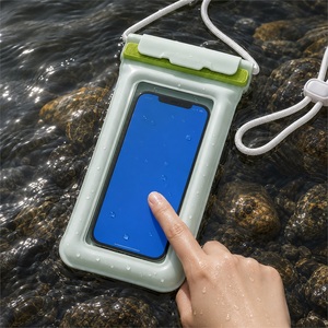 Sac étanche pour téléphone en PVC IPX8 avec cordon de cou, écran tactile, sac étanche pour téléphone en PVC pour la natation, la plage, la plongée en apnée - Product Image 6