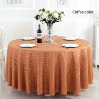 Nappe ronde en jacquard bleu royal en gros pour mariage, nappe de restaurant, couvre-table pour événement, fête