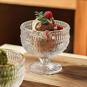 Thủy tinh món tráng miệng bát 10 oz Mini trifle bát thủy tinh phục vụ bát