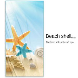 Toalla de Baño y Playa de Microfibra de Doble Cara con Estampado Tropical Moderno de Verano, con Fibra Superfina - Product Image 3