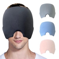 Bandeau Rafraîchissant pour Migraine, Chapeau de Soulagement Durable Imprimable pour la Douleur, le Stress et les Maux de Tête pour Hommes, Bonnet Confortable à Gel Chaud et Froid pour Migraine