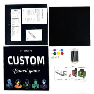 Amostra grátis OEM tabuleiro jogo fabricante Crianças adulto versão puzzle brinquedo tabuleiro jogo set impressão e personalização