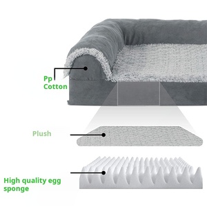 Cathouse XL Modern Doghouse Cama para mascotas Nido de espuma viscoelástica impermeable con alfombrilla extraíble y lavable para perros - Product Image 4