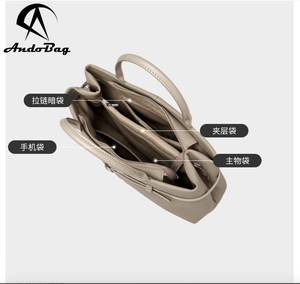 Sac fourre-tout en cuir de vachette Andong pour femmes, sac à bandoulière pour les sorties en plein air, grande capacité, pour les trajets quotidiens, le travail, sac à main - Product Image 5