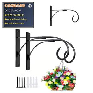 Wall Mount Plant Hooks <strong>for</strong> <strong>Hanging</strong> <strong>Baskets</strong> Lantern Bird Feeder, Set of 2 Rust-Proof 10.5-inch Outdoor <strong>Hanging</strong> <strong>Bracket</strong> - Product Image 1