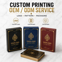 Jeu de cartes à jouer personnalisées avec logo, pour entreprise, marque, poker, cadeau promotionnel, publicité, vente en gros, 54 pièces
