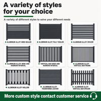 Aluminiumlegering Louvered Privacy Schutting voor Villa Binnenplaats Buiten Tuin Perimeter Hoge Corrosiebestendigheid Eenvoudige Stijl