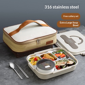 Ensemble de sacs à déjeuner, thermos pour micro-ondes, <span class=keywords><strong>sac</strong></span> à déjeuner pour enfants, boîte à lunch isotherme en acier inoxydable pour enfants, boîte à lunch pour enfants et adultes - Product Image 2