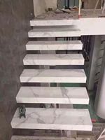 Takara — escalier en marbre et quartz, bande d'escalier moderne et simple, prix d'usine, en marbre, en vogue