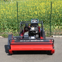 Tondeuse autoportée à rayon de braquage zéro, dernière conception d'usine, à fonctionnement stable pour pentes raides, idéale pour l'aménagement écologique des terres agricoles, broyeur à fléaux