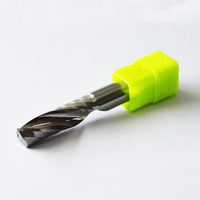 Fraise spirale à lame unique en alliage d'acier tungstène de 10 mm pour découpe de PVC et acrylique, tête d'outil de gravure CNC