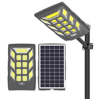 Lampadaire solaire intégré extérieur, éclairage de rue lumineux, lampe ABS IP65, éclairage LED solaire pour route et jardin 1000W 2000W